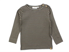 Lil Atelier agave green striped top